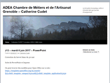 Tablet Screenshot of catherine.cudet.fr